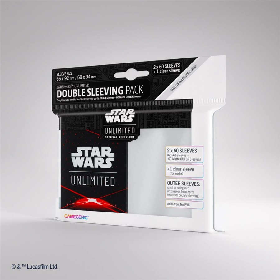 Gamegenic: Star Wars Unlimited - Double Sleeving Pack - Space Red